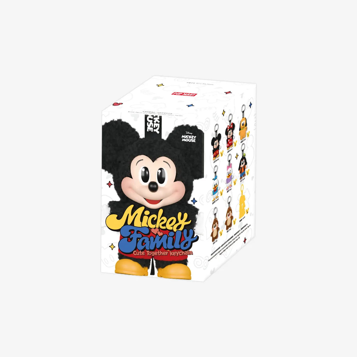 Original Official Popmart Mouse Family Cute Together Friend Keychain Series Figures Plush Doll Toys Blind Mystery Boxes