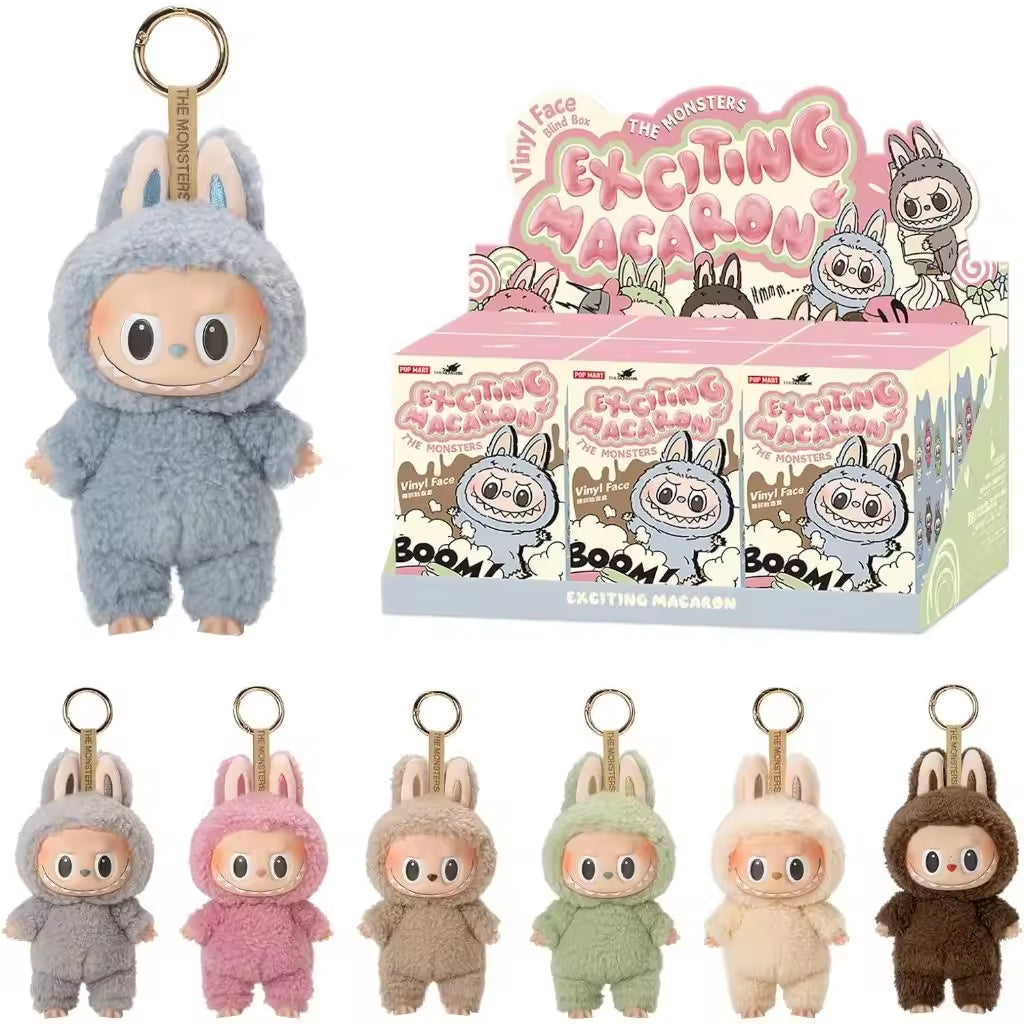 Original Authentic Popmart Labubu the Monsters Exciting Macaron Have a Seat Big Into Energy Plush Doll Toys Mystery Blind Boxes