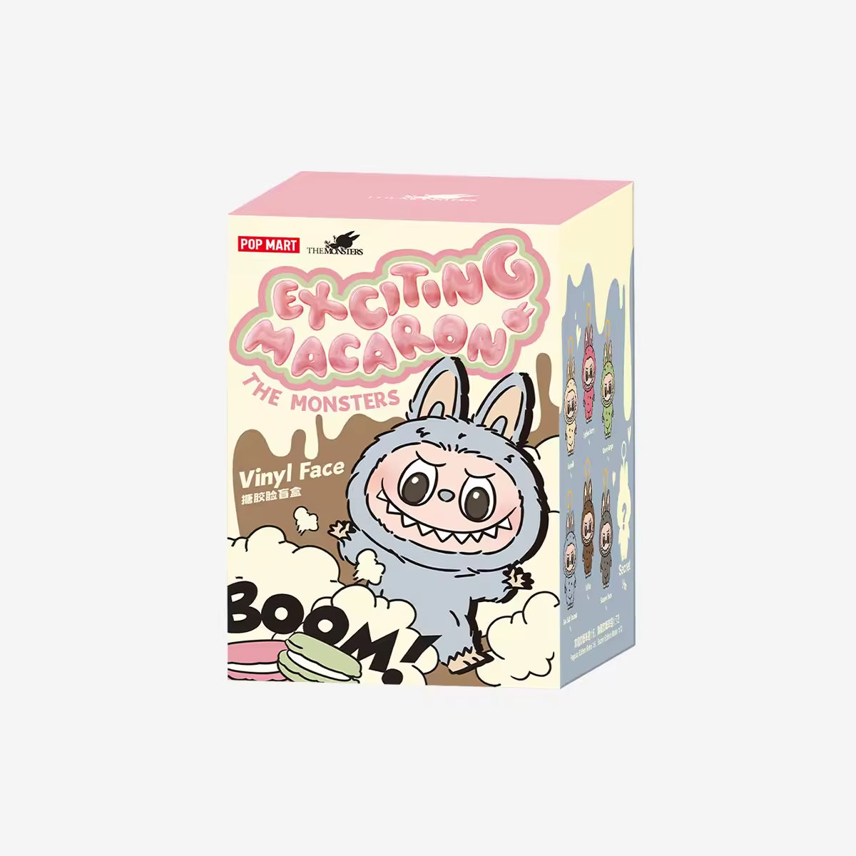 Original Authentic Popmart Labubu the Monsters Exciting Macaron Have a Seat Big Into Energy Plush Doll Toys Mystery Blind Boxes