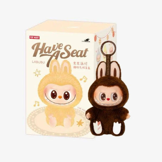 Original Popmart Labubu the Monsters Blind Boxes Have a Seat Exciting Macaron Vinyl Plush Toys Mystery Boxes New Gifts Presents
